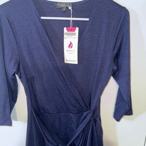 Women's Blue Wrap Dress (S)